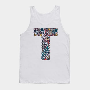 Tropical Letter T Tank Top